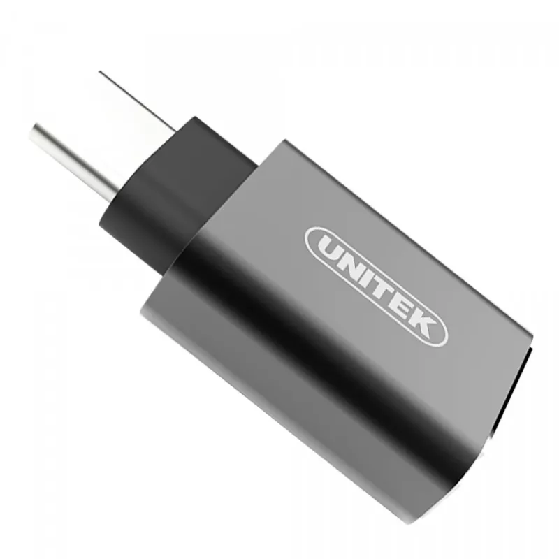 UNITEK Y-A025CGY kaabli liides/sugupuu adapter USB Type-C USB Type-A Metallic