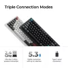 Mehaaniline klaviatuur Keychron Q1 Ultra 8K — 75% formaat, USB + RF Wireless + Bluetooth, RGB LED, must
