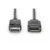 Digitus ASSMANN - DisplayPorti pikenduskaabel - DisplayPort (M) - DisplayPort (E) - 2 m (DisplayPort 1.2) - Vormitud - Must (AK-340200-020-S)