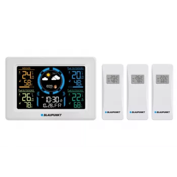 Ilmajaam BLAUPUNKT WS40WH juhtmevaba sise-/välistemperatuuri ja -niiskuse monitor