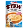 Niisked kassimaiused INABA Ciao Stew Kana ja kammkarp kotike 40 g — teraviljavaba, täiskasvanud, lihane