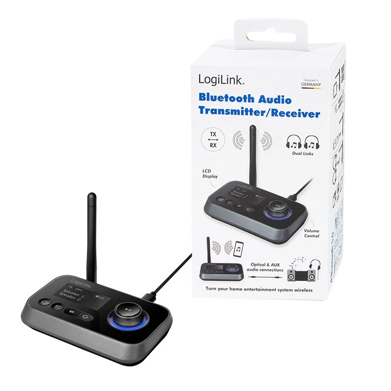 LogiLink BT0062 Bluetooth-heli saatja/vastuvõtja BT 5.0 10 m leviulatus