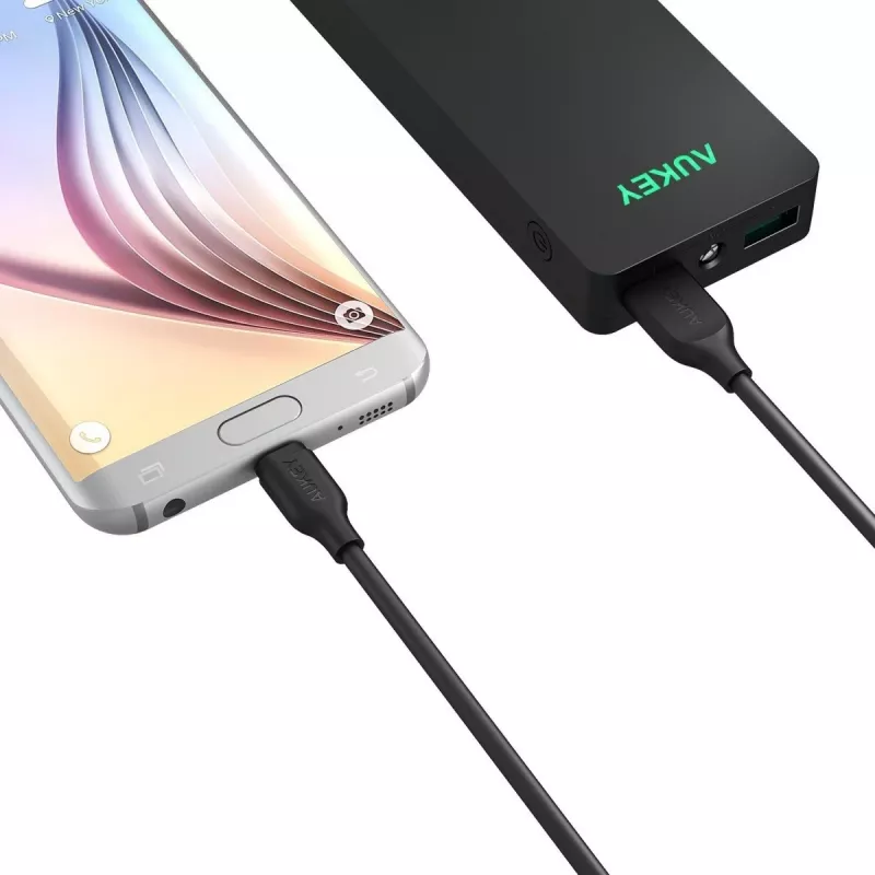 CB-MD1 Must kiirlaadimiskaabel Quick Charge micro USB-USB | 1m | 5A | 480 Mbps