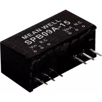 Toiteadapter/inverter mean well SPB09C-05 — 9 W, Sisend 36–75 V, Väljund 5 V