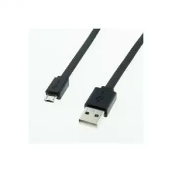 ROLINE - USB-kaabel - USB-tüüp-A, 4-kontaktiline (M) - 5-kontaktiline Micro-USB-tüüp-B (M) - 1 m (USB/USB 2.0) - Vormitud - Must (11.02.8760)