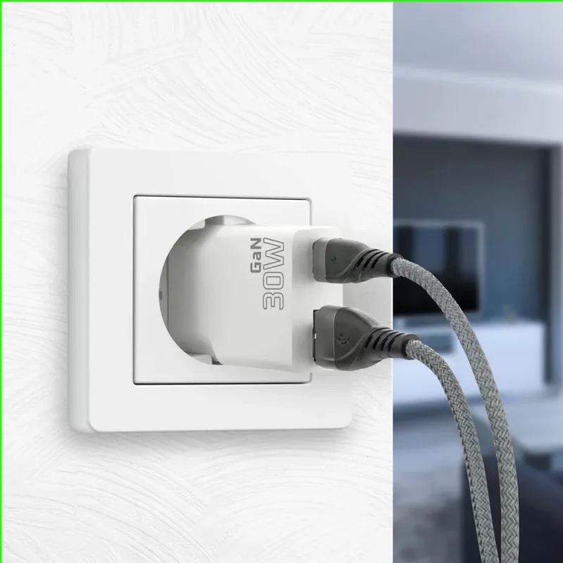 Universaalne USB-seinalaadur everActive SC-380Q Super õhuke QC 3.0 — Quick Charge 3.0, kompaktne disain