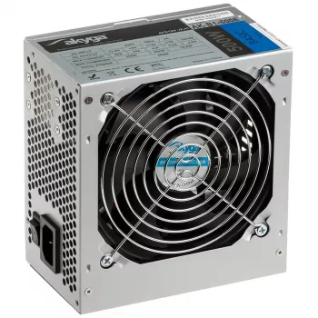 ATX toiteplokk Akyga AK-B1-500E 500 W, 120 mm ventilaator, 20+4 pin ATX, 3× SATA, passiivne PFC