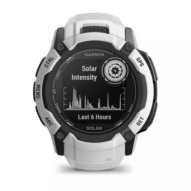 Garmin Instinct 2X Solar 2.79 cm (1.1) MIP 50 mm digitaalne 176 x 176 pikslit puuteekraan valge GPS (satelliit)