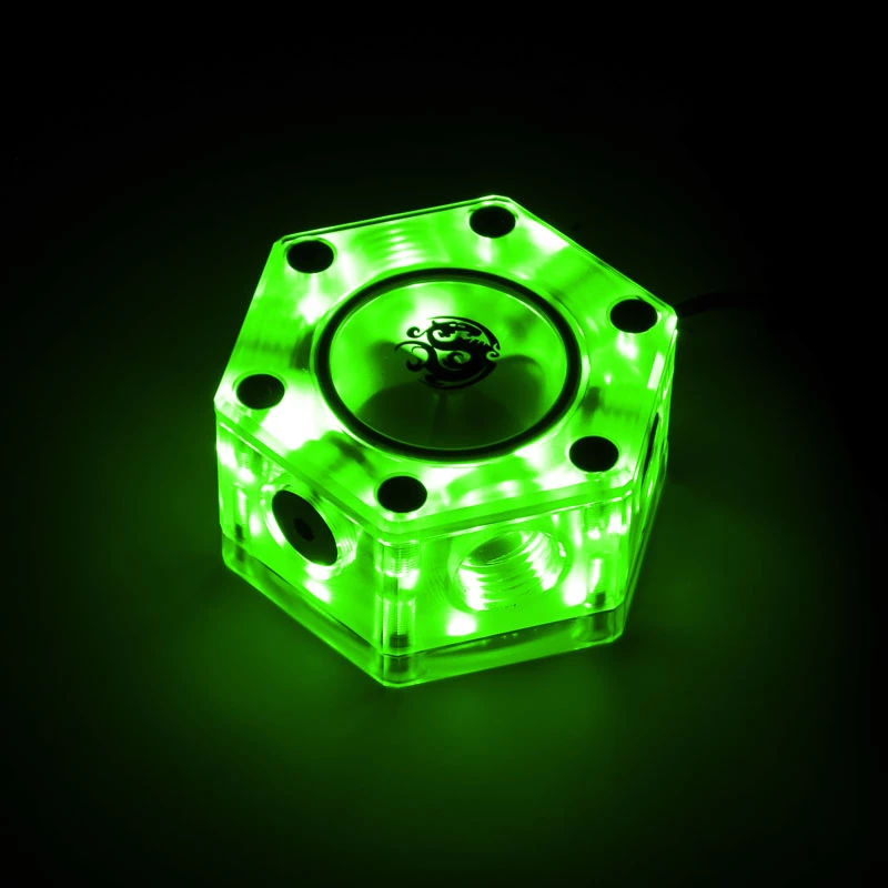 Voolunäidik BitsPower Hexagon Flow Indicator-RGB BP-HFI-RGB — RGB-valgustus, kuusnurkne disain