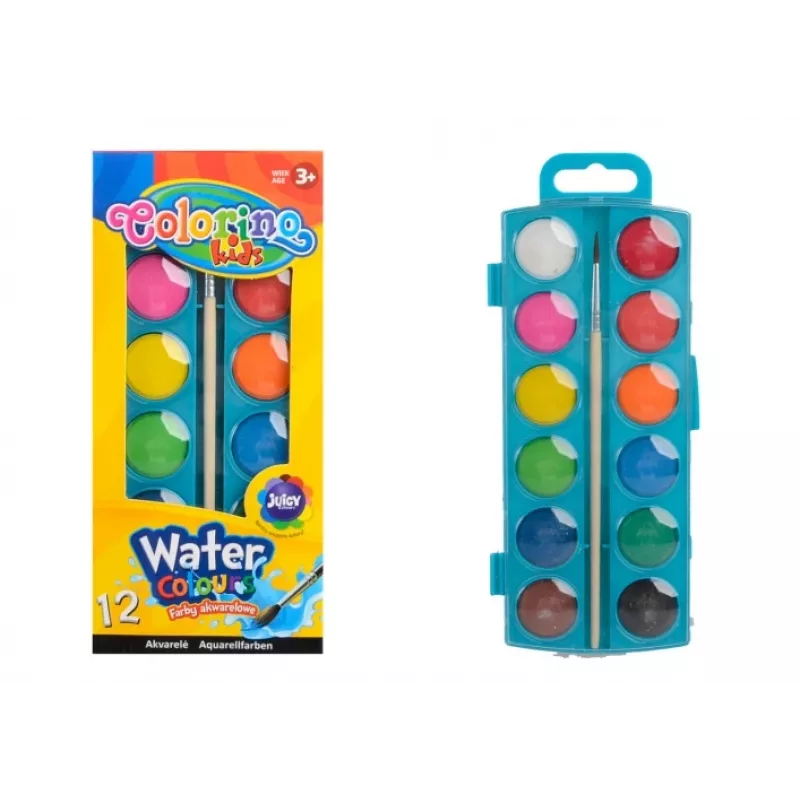 Colorino Kids Vesivärvid väikesed 12 värvi