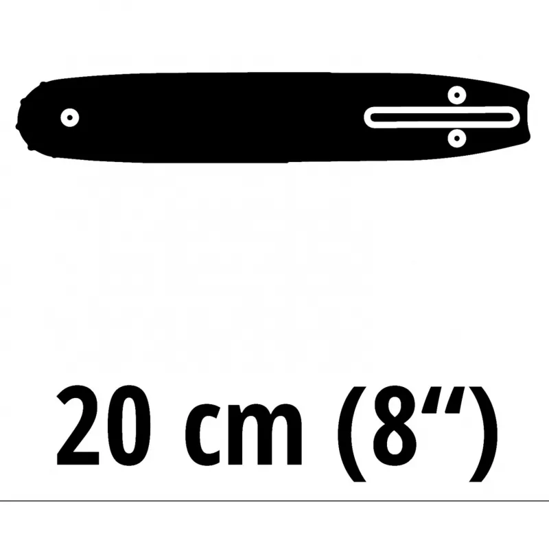 Saekett Einhell 4500194 20 cm Must
