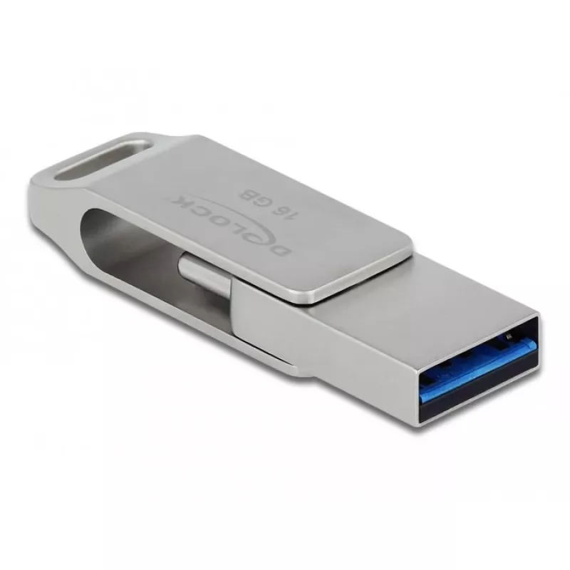 USB-mälupulk DeLOCK 16GB USB-C Type-A metallkorpus