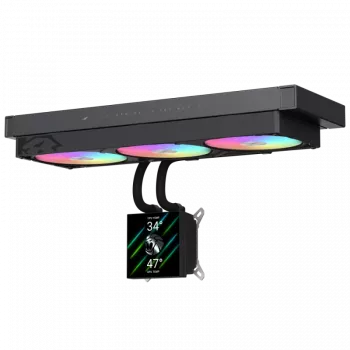 Gamemax CPU vedelikjahuti | GLACIER 360 LCD BK | Intel, AMD