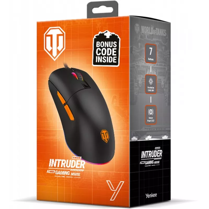 Juhtmega mängurihiir YENKEE INDRUDER WT200 USB