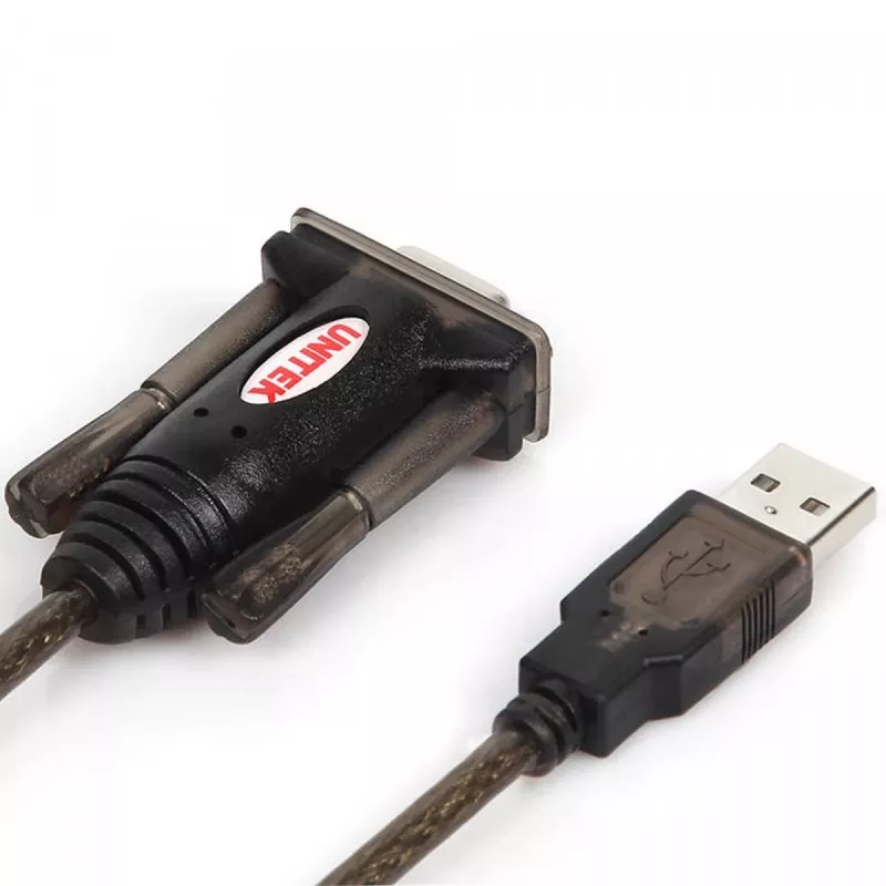 UNITEK Y-105 jadakaabel must 1,5 m USB Type-A DB-9