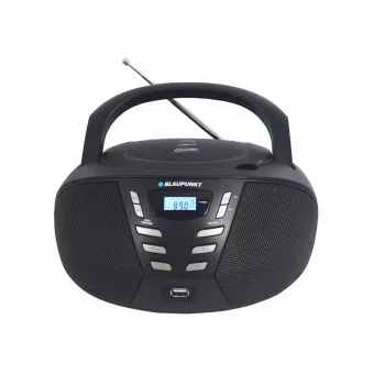 Kaasaskantav CD-mängija Blaupunkt BB7BK — MP3, FM-raadio, USB, AUX, patareitoide, 2x sisseehitatud kõlarit, 240×230×128 mm