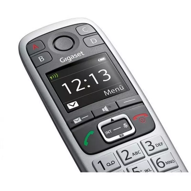 Gigaset E560 telefon DECT telefon Kõne tuvastus Must, Hõbedane