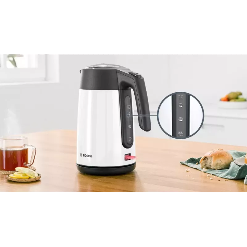 Bosch TWK7L461 elektriline veekeetja 1,7 L 2400 W Valge