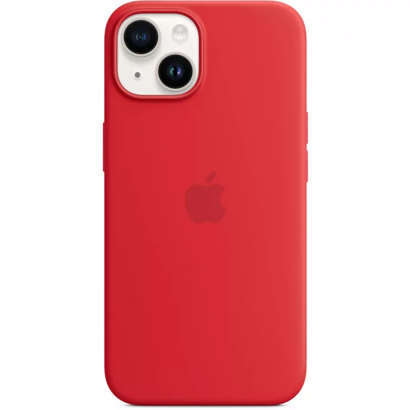 Apple iPhone 14 silikoonümbris MagSafe'iga, (PRODUCT)Punane