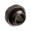 Adapter Alphacool G1/4 AG to G1/4 AG, metallist nurkühendus, must