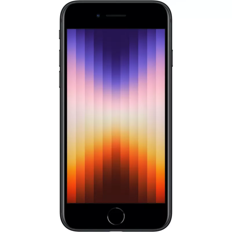 iPhone SE 2022 128GB Dual-SIM Midnight 11,94cm 4,7tolline IPS LCD ekraan iOS 15. 12MP kaamera