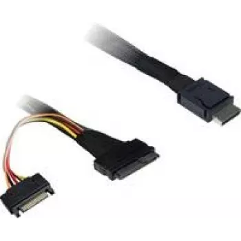 SAS-kaabel Inter-Tech 88885642 must kvaliteetne andmeedastus