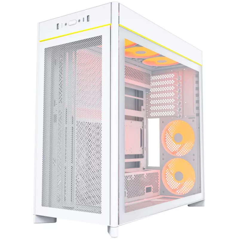 PC korpus Montech HS01 PRO Midi Tower Valge