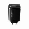 Laadija CANYON OnCharge 65RC sisseehitatud USB-C kaabliga, 65 W, 1x PD, 1x QC, EL-pistik, must