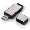 Hama 123900 kaardilugeja USB 3.2 Gen 1 (3.1 Gen 1) Must, Hõbedane