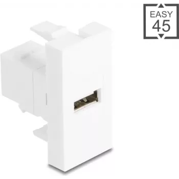 USB 2.0 Type-A to Type-B kaabliadapter, DELOCK 90907, Easy 45 Module