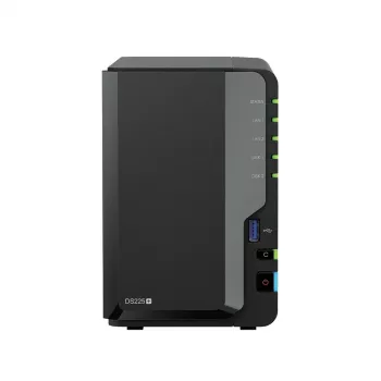 Synology DS225+ 2-kohaline NAS töölaud Intel® Celeron® J4125 2 GB DDR4 Synology DSM Must - ainult Synology HDD