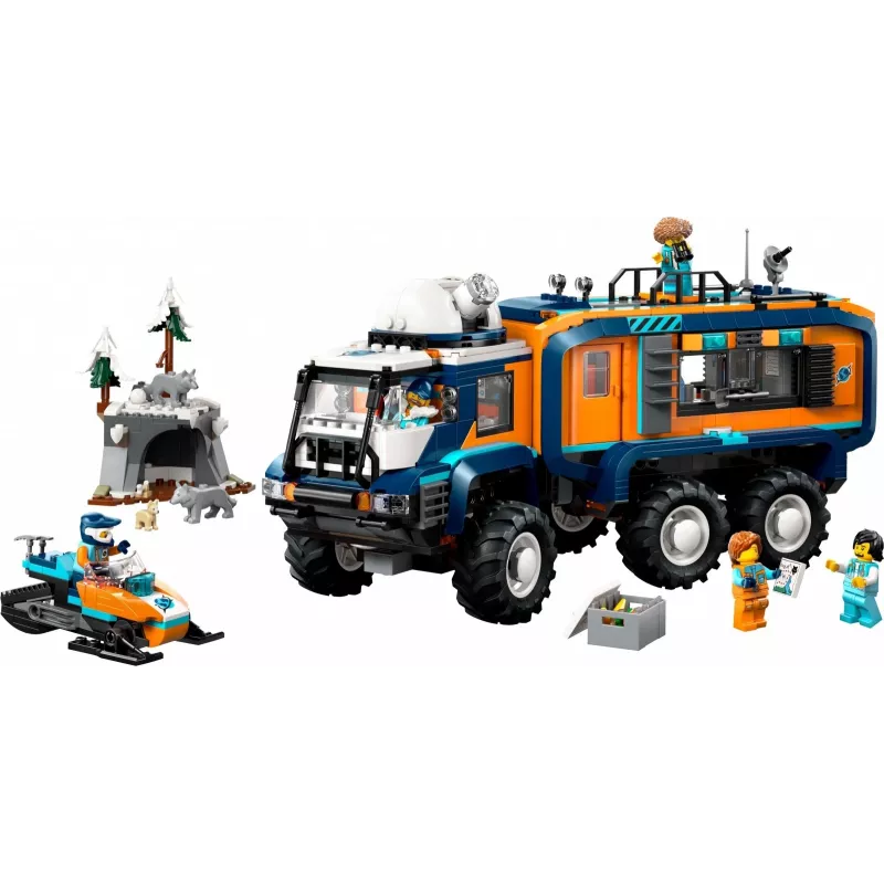 LEGO City Arctic Explorer Truck 60471 — 1064-osaline mängukomplekt 4 minifiguuriga, mobiilne labor, vanusele 8+