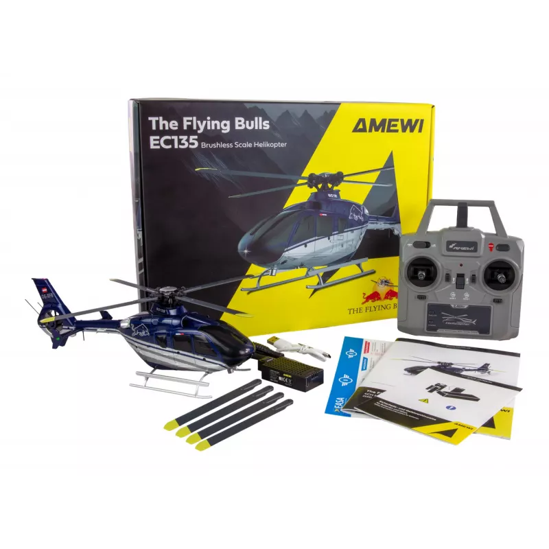 Amewi RC-kopter EC135 Li-Po aku 400 mAh sinine/must (25331)