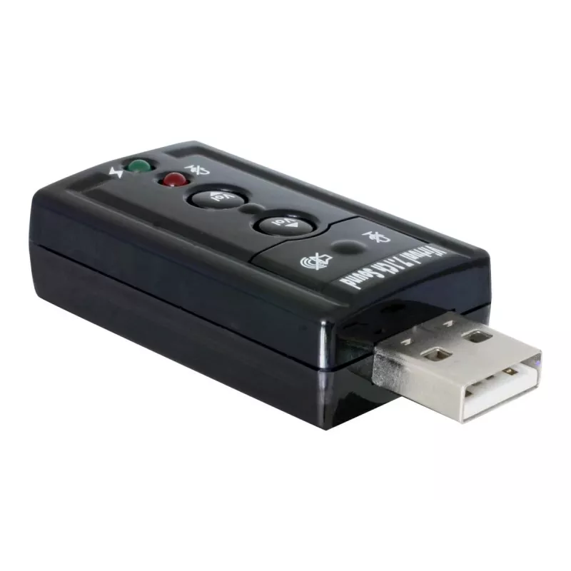 DeLOCK USB heliadapter 7.1 - helikaart - stereo - USB (61645)
