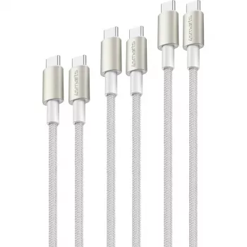 4smarts USB-C – USB-C kaabel PremiumCord 100W 3m valge - 3 m - USB C - USB C - USB 2.0 - 0,48 Gbit/s - valge