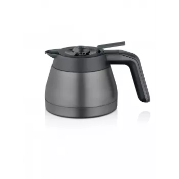 Kann Severini kohvimasinatele, mudel TK 5571 — 1,1 L, harjatud teras/must, 220×165×135 mm