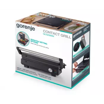 Gorenje Multifunktsionaalne Grill | GCG2000M | Grill | Must