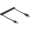 USB-kaabel DeLOCK 90130 USB 2.0 0,8 m Must