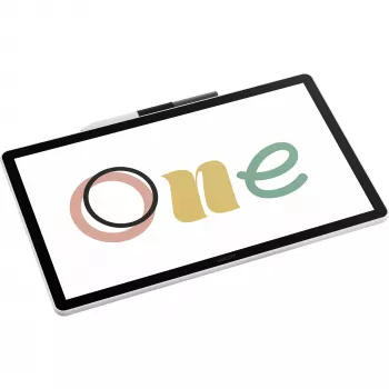 Wacom One Digitaalne Tahvel 14-tollise LCD-ekraaniga, reageeriv puutetehnoloogia, 4096 rõhutundlikkuse taset