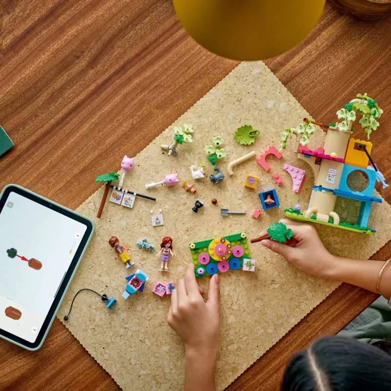 Ehitusmänguasi LEGO Friends 42666 Kassi sünnipäevapidu puumaja mängukomplekt, 321 tk, 6+ a, 180×160×100 mm