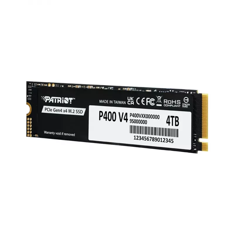 Solid State Drive PATRIOT P400 V4 4 TB M.2 NVMe (4000 GB, M.2, Must)