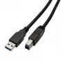 USB A–B kaabel Captiva 80292, 2 m, must