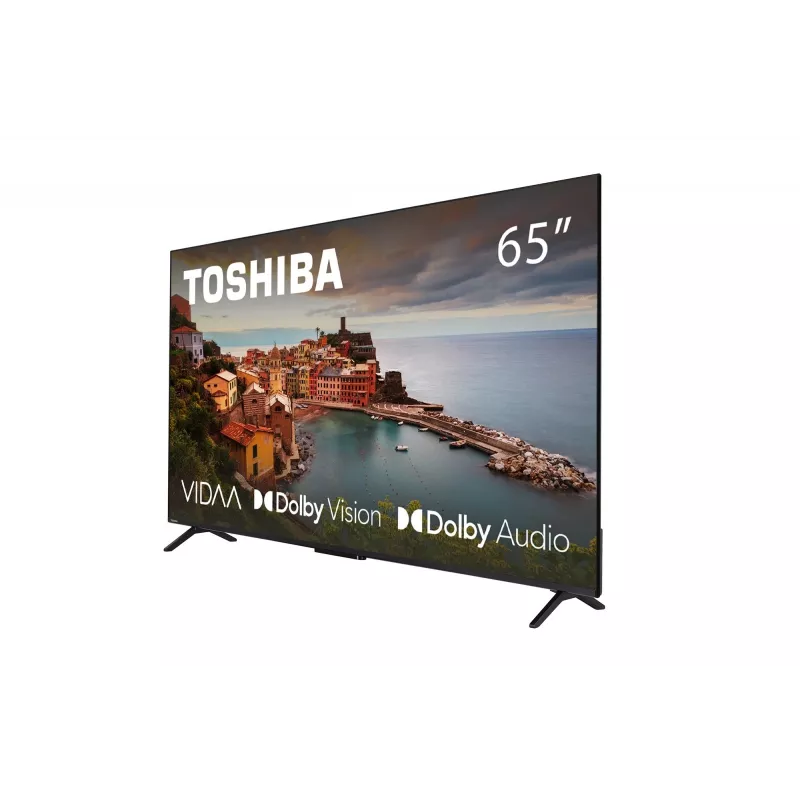 TV Toshiba 65UV2463DG 65 tolli (165,1 cm) 4K Ultra HD DLED Smart TV, 3840×2160, VIDAA, Wi‑Fi, 300 cd/m², must