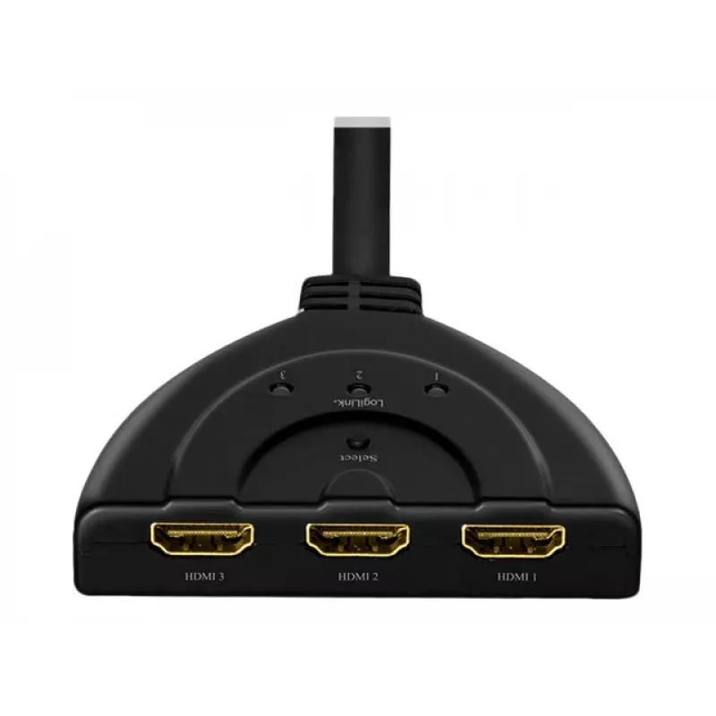 LogiLink - Video/Audio Splitter/Switch - 3 x HDMI - Desktop