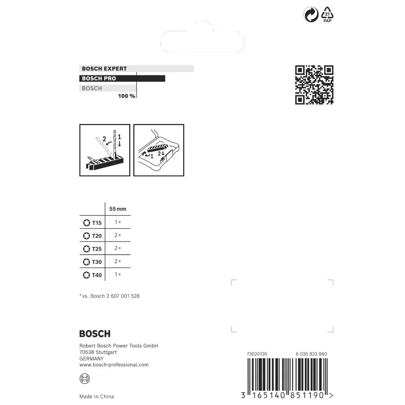 Bosch 2 608 522 329 kruvikeeramisotsak 8 tk
