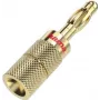 Hama 00205201 juhtmepistik Banana Kuldne Sirge 4 tk