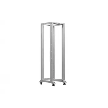 19-tolline avatud raamiga riiul LANBERG 42U, sügavus 800 mm, laius 600 mm, hall