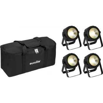 LED PAR valguskomplekt EUROLITE 20000950 — 4x COB LEDid, sisaldab pehmet kotti