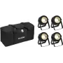 LED PAR valguskomplekt EUROLITE 20000950 — 4x COB LEDid, sisaldab pehmet kotti