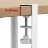 Maclean kaablikorraldaja laua alla, max koormus 5 kg, max 728 mm, valge, MC-103 W